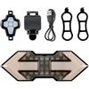 Kisangel Luce Posteriore Bici Ricaricabile USB Telecomando, 5 modalità di Illuminazione, Materiale ABS Leggero, per Ciclismo Notturno in Ambienti Umidi e Piovosi
