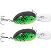 HAKIDZEL Esche da Pesca Artificiali Realistiche 2pezzi 6, 5cm 7, 5 G | Abs Verde per Attività di Pesca in Acque Diverse e Stagioni Varie Design Leggero e Facile da Trasportare