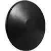 Zerodeko Disco in Gomma per Lancio Atletico, Disco da Allenamento 1kg, Nero, Finitura Antiscivolo, Impugnatura Ottimizzata, per Sport Scolastici e Atleti