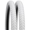 YUNSCM 2-PCS 24 pollici White bicicletta pneumatici 24x1.75/47-507 Compatible with 24x1.75 24X1.75 Route bicicletta pneumatici (Y-807)