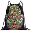 Generic Fashion Zaino Coulisse Hamsa Hand Sacca Sportiva Palestra Unisex Zainetti per Sport Piscina Viaggi 36X42Cm