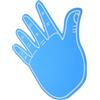 Luxshiny Guanto di Schiuma Gigante Blu a Cinque Dita per Tifo Sportivo | Eva, Design Creativo e Morbido, Portatile, per Eventi Sportivi e Cheerleading, Atmosfera Vivace