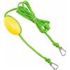 TISHITA Corda Ormeggio Marittimo Cavo Traino Kayak Cima Recupero Fune Ormeggio con M8 di Aggancio Rapido E Corpo Galleggiante in Pvc Antiabrasione Adatta per, Verde, Verde Fluorescente, 3,7 M