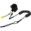 TOYANDONA Guinzaglio SUP a Spirale, Leash per Tavola Stand Up Paddle e Surfboard, 2,7 Metri, TPU, Nero, Assorbimento Urti, per Tavole SUP, Surfing e Paddleboarding