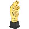 Amosfun Coppa Guanti da Portiere Calcio D'Oro in Plastica, Campione Calcio per Competizioni, Premio per Miglior Portiere e Celebrazioni