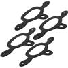 BATHVEVE 4 Pezzi Cinghie per Speroni in Gomma Nero Leggero Supporto Tiedown per Stivali per Equitazione Western e Costume da Cowboy