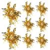 GATHINESS 8 Pezzi Cheer Pompom Props, Performance Prop, Compact Pom Poms, Oro, Plastico, Design da Polso Facile da Usare, per Fan e Squadre di Danza, per Eventi Sportivi e Feste