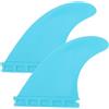 ULTECHNOVO Pinne Tavola da Surf e Paddleboard, Set Pinna di Coda Destra e, Blu, Nailon e Fibra, per Curve Strette e Guida della Tavola da Surf Gonfiabile e Rigida