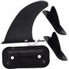 VILLFUL Kayak Track e Paddleboard Accessories, 3 Pezzi in PVC Nero, Good Grip, per Turning on Flat Water e Surfboard