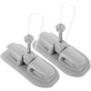 GLEAVI Supporto per Pagaia Design Preforato da 10mm 2 Pezzi in Lega di Alluminio e PVC per attività Acquatiche All'aperto e Gommoni