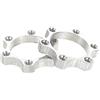 Mobestech Adattatore Senza Bave per Mozzo e Lega di Alluminio 6 Fori Bici Argento Buona Funzione di Fissaggio 2 Pezzi per Freni a Disco Mountain Bike Bici da Strada