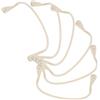 ULTECHNOVO 6 Pezzi Fissatore Rete da Biliardo per Tasca Supporto per Sacco Rete da Biliardo in Plastica Beige Installazione Facile