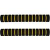 MAJORMENCH Impugnature Pezzi Spugna Kayak Antiscivolo Pagaia per 2 | Giallo, Lunghezza 22cm, Coppia per Remi, Accessori per Canoa e Kayak, Presa Ammortizzata