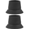 CRAFTHROU Cappucci per Gambe Trampolino Antiscivolo in Gomma 2 Pezzi | Nero, per Gambe del Trampolino, Supporto Stabile, Riduce gli Incidenti