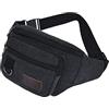 ZYAGH Marsupio Sportivo In Tela Antifurto for Uomo | Tasca nascosta for l'uso a tracolla in bicicletta da corsa, materiale leggero e robusto, tracolla regolabile(Black)