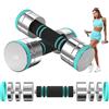 Dripex Dumbbell Set Manubri regolabili 2x2,5kg, manubri in acciaio inclusi. 2,5 kg a coppia, manubri fitness da 5 kg con impugnatura in schiuma per uso domestico.