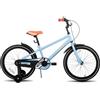 STITCH Vintage - Bicicletta per bambini da 18 pollici per ragazzi e ragazze di 6-8 anni, bicicletta per bambini con stabilizzatori e supporto, colore: blu