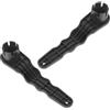 VILLCASE 2 Pezzi Chiave per Valvola Aria in Plastica Nera per Paddleboard e Kayak, Strumento Multifunzionale per Serraggio Valvole a Spirale, per Sport Acquatici All'aperto
