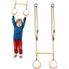 Générique Anelli altalena Percorso Ostacoli Scimmia Sensoriale | Set di altalene da giardino con anelli in metallo per adolescenti all'aperto giardino