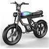 ASKGO Bicicletta Elettrica, 20 Pneumatico, 48V 20AH 25km/h Batteria Rimovibile, Autonomia 80 km E-bike, Doppio Sistema Frenante,7 marce Bicicletta Elettrica Per Adulti Pendolarismo