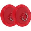 RUNROTOO 2 Pezzi D-Ring per Paddle Board per Tavola da Paddle Acciaio Inossidabile e PVC Rosso per Board e Canoe Sport Acquatici e Avventure in Acqua