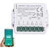 Aumotop WiFi Modulo Apriporta Garage Intelligente Funzione Timer Telecomando per Mini Apricancello, Compatibile con L'app per la Condivisione in Famiglia (QS-WIFI-S10-C03)