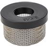 Serenophile Filtro per aeratore a rete in acciaio inossidabile con filettatura femmina da 3/4 -14 per pompa Livewell, filtrazione efficiente e montaggio di aerazione, finitura nera e argento