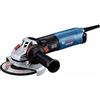 Bosch Professional Smerigliatr. angol. GWS 17-150 S (1700 Watt, imp. suppl., Cuffia di prot., Cuffia di prot.Antitaglio con Clip, Filtro polv.,Chiave a Due Perni, Flangia mont., Dado serr., conf.cart)