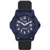 Timex Expedition Timber TW4B34600 - Orologio al quarzo da uomo, 42 mm, cinturino in silicone nero con quadrante blu