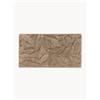 Westwing Collection Tappetino da bagno con motivo in rilievo Leaf, antiscivolo - Beige