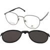 Carrera CA 368/C 85K/M9 | Occhiali da Vista con Clip da Sole | Prova Online | Metallo | Tondi | Argento | Adrialenti