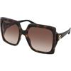 Gucci GG0876S 002 | Occhiali da Sole Graduati o Non Graduati | Prova Online | Plastica | Oversize, Ovali / Ellittici | Marrone, Havana | Adrialenti