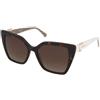 Love Moschino MOL067/S 9VO/HA | Occhiali da Sole Graduati o Non Graduati | Plastica | Cat Eye | Marrone, Havana | Adrialenti