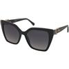 Love Moschino MOL067/S TAY/9O | Occhiali da Sole Graduati o Non Graduati | Plastica | Cat Eye | Nero | Adrialenti