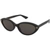 Gucci GG2110S 001 | Occhiali da Sole Graduati o Non Graduati | Prova Online | Plastica | Cat Eye | Nero | Adrialenti