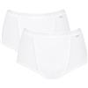 Sloggi Control Maxi 2P, Slip Donna, Bianco, 46 (Pacco da 2)