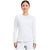 Cherokee Underscrub CK773 - Maglietta da donna a maniche lunghe, vestibilità moderna, con orlo a coda di camicia, Bianco, XS