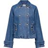 ONLY Onlapril Short DNM Trench AKM Giacca in Denim Donna