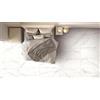 Piastrella in gres porcellanato Marmo Statuario 60x120 cm venato grigio 1,44 m²
