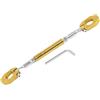 Fydun Traversino Manubrio Moto, Fydun Universale Barra di Bilanciamento Manubrio Moto in Lega di Alluminio per Manubrio 7/8 22mm, Manubrio Regolabile per Bilanciamento Moto(Oro)