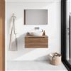 Parama Mobile bagno sospeso 70 cm rovere scuro un cassettone con top | Bako