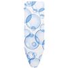 Brabantia Ironing Board Cover B 124x38 cm - Perfect Flow - Bubbles | 100% Cotton Top Layer with 8mm Foam Padding for Size B Ironing Boards | Durable, Washable, and Easy to Install