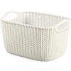 Curver Knit Cesta Rettangolare S - 8 Lt - 30X22X17H Bianco