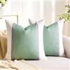Aisybaklyn Copricuscini Divano Beige e Verde Salvia 40x40 cm Federe Moderno Fodere Decorative per Cuscini Federa Patchwork Minimalista Copricuscino per la Decorazione Domestica Soggiorno Camera da Letto Divano