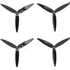 SPYMINNPOO RC a 3 Pale da 4 Pezzi, in Materiale Policarbonato 7040 FPV con 3 Pale per Drone FPV RC da 7 Pollici e 8 Pollici (Black)