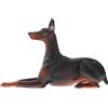 BESPORTBLE Cane Dobermann Simulata in Plastica Decorazione Miniatura per Casa Dettagliato per Foto e Interni