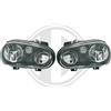 Diederichs Coppia Set fari anteriori TUNING GOLF 4 IV 1997 2003 neri con fendinebbia