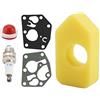 TOPINCN Set Filtro dell'Aria, Filtro dell'Aria, Set di Guarnizioni della Candela di Accensione, Sostituzione della Guarnizione del Carburatore per Briggs & Stratton 795083 698369 694394