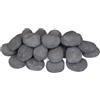 The Stove Wizard Coals 4 You,ciottoli in ceramica grigia per caminetti a gas e al bioetanolo,20 pezzi
