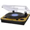 Trevi VT1025 giradischi bluetooth, cassa in legno, 33 45 78 giri, ingresso AUX, altoparlanti integrati, vinile